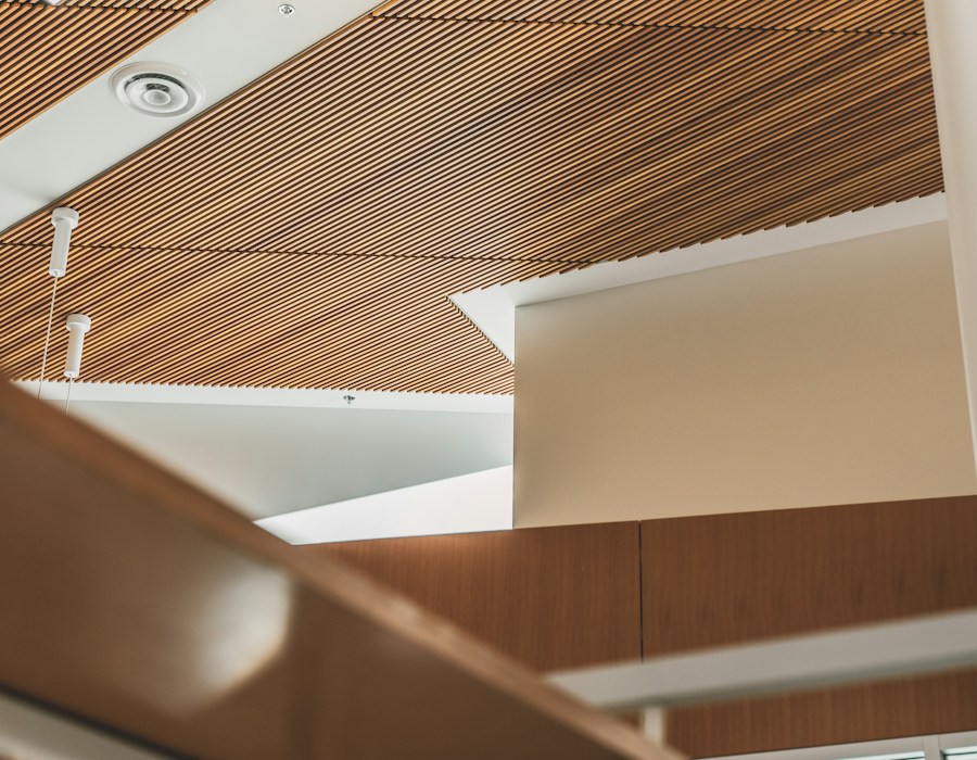 Timber and insulation layer of engineered frame structure